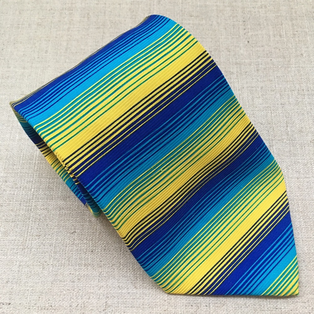 Woods & Gray Multicolour Vivid Striped Silk Tie